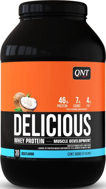 QNT Delicious Whey Protein Coconut 908 gram