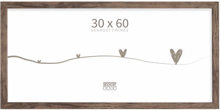 Deknudt Frames fotolijst S45RH3 - bruin - hout - 30x60 cm