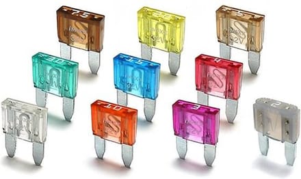 Benson Mini-stekkerzekeringen - Assortiment 5-30A - 40 stuks - Kleurgecodeerd - Inclusief opbergdoos