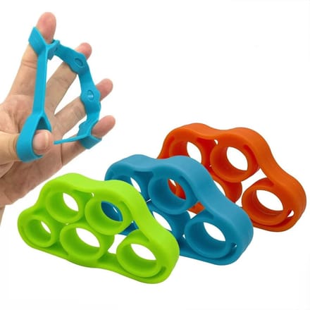 Allecto - Finger Trainer - Hand Strength Trainer - Silicone Hand Trainer - Transparant - Finger Extensor Exerciser - Versterk je grip - Geschikt vo...