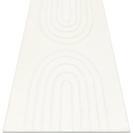 Kleden Rugsx CURVY wit 11 Arches wasbaar vloerkleed, structuur, 60x100 cm