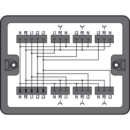 WAGO Verdeeldoos Driefasige Naar Enfasige Converter - 899-631/100-000
