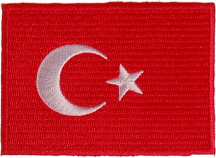 Strijkapplicatie 8x6cm vlag Turkije