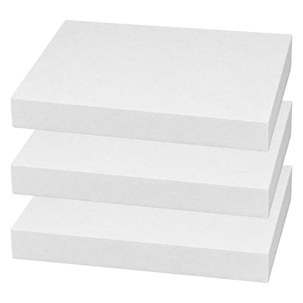 Piepschuim vormen - rechthoek - 3x - 30 x 40 x 4 cm - styropor hobby / DIY vorm - basis knutselfiguren