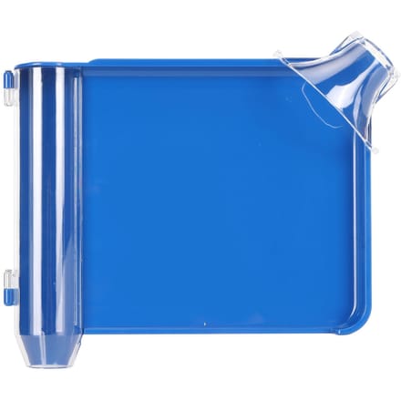 Tablettentelbak met Spatel Plastic Rechterhand Capsule Telbak voor Apotheek Blauw blue