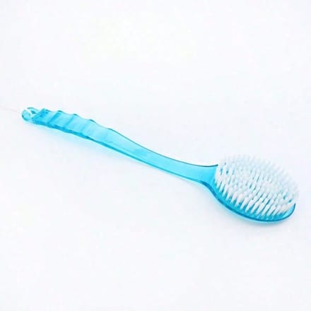 1 pièce Brosse exfoliante à manche extra long, Pour le gommage du dos (14,37 pouces), Brosse Exfoliante pour la Douche, Poils Doux multicolore