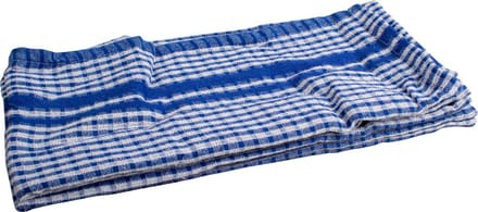Handdoek | ft 50 x 70 cm | gewafeld | blauw | pak van 3 stuks