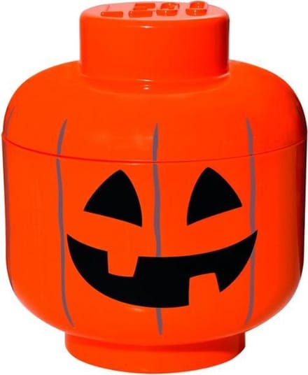 Lego Opbergbox Head S Pumpkin Oranje
