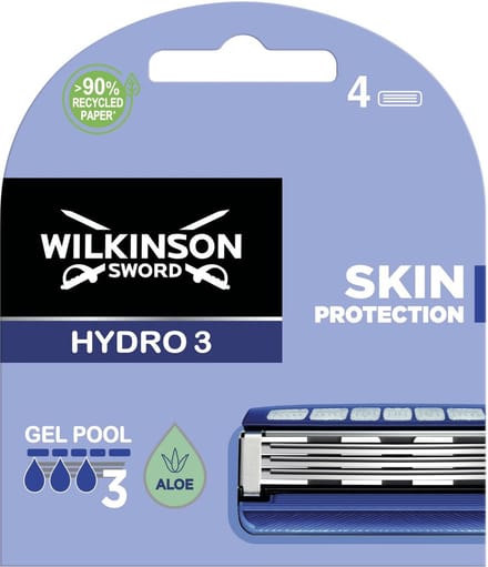 Wilkinson Hydro 3 Skin Protection Navulmesjes 4 stuks