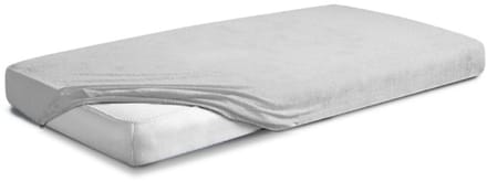 Matex Premium - Frottee Onderlaken - 90x200 - Grijs