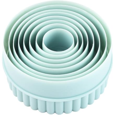 8 stuks Ronde Lichtgroene Golf Ronde Dubbelzijdige Koekvormen Voor Keuken Koekjesgereedschap ARJ019 gray