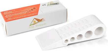 Deurstopper Rubber - Deurwig Deurhouder - Deuren Open Houden - Antislip Ontwerp - 5 x 1.6 x 1.3 inch - Wit