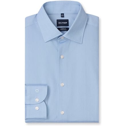 OLYMP Luxor 24/Seven Overhemd, Modern Fit, New Kent, Ozonblauw