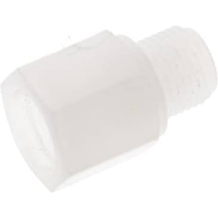 Verlengnippel G1/8'' Buitendraad X Binnendraad PVDF 10bar FDA 14mm Hex