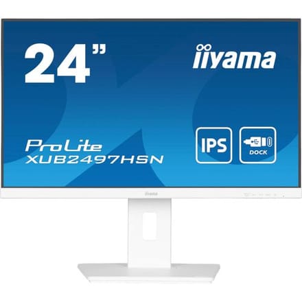 24" iiyama ProLite XUB2497HSN-W2 - 1920x1080 - 100Hz - IPS - 65W USB-C