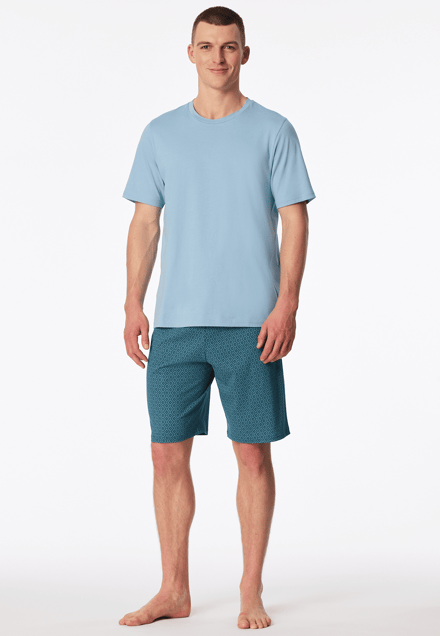 Korte pyjama met lichtblauw patroon - Casual Essentials 48