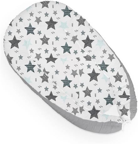 TopChoice® Babynestje - Baby Nest Bed - Reisbed - 100% Katoen - Grijs