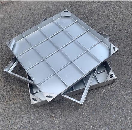 Inspectiedeksels Vierkant - Putdeksels Riool - Drainage Opritten - Roestvrij Staal Frame - 2.6 Ton Belasting