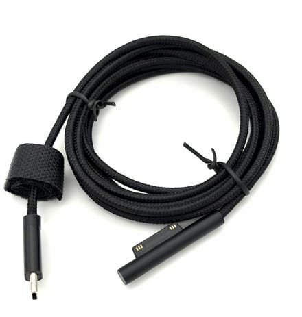 Geschikt voor Microsoft Surface Pro / Laptop / Book / Go – USB-C naar Surface Oplaadkabel – 1.5 Meter – Magnetisch – Power Delivery