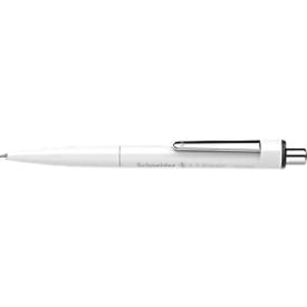 Balpen Schneider K3 Biosafe, slagbreedte M, onuitwisbaar, bioplastic, witte loop, zwarte schrijfkleur, 10 stuks.