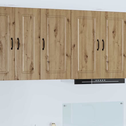 vidaXL - Vaatwasserpaneel - Kalmar - Artisan - Eiken - 40 - x - 31 - x - 80 - cm