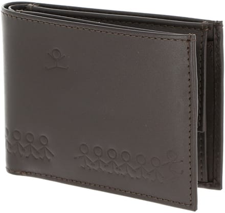 oxmox Leren portemonnee Leather RFID Protect Pocketbörse Jumping Jack Embossed Brown donkerbruin