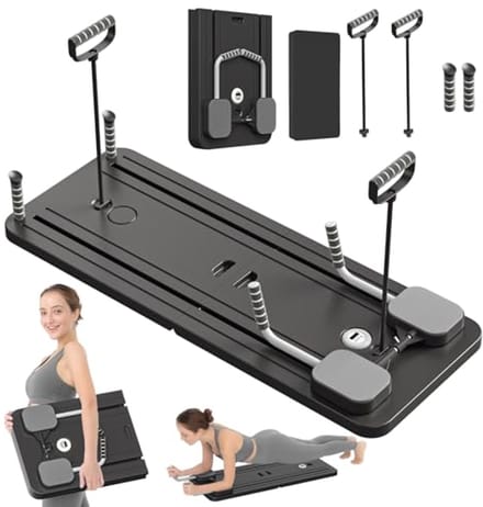 Multifunctioneel Opvouwbaar Pilates-Hervormer Bord voor Thuis - 5-in-1 Pilates-Schuifplank