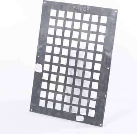 Gavo Ventilatieplaat enkel rij aluminium 25 x 35cm (Prijs per stuk)