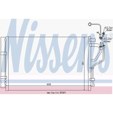 Condensator, airconditioning NISSENS 940268