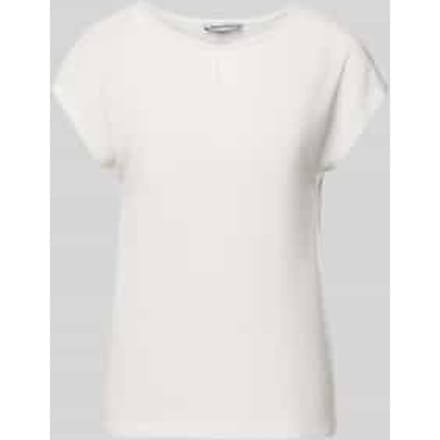 T-shirt met ronde hals en sierkralen