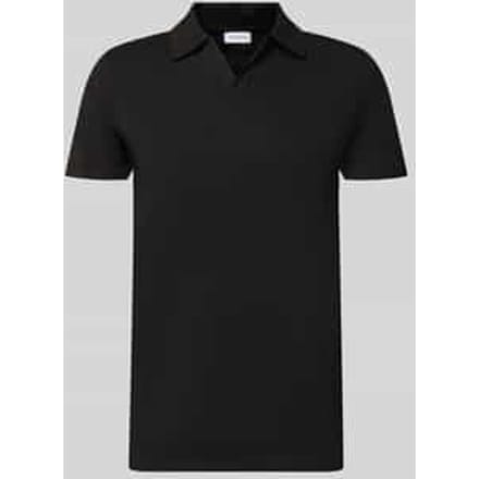 Slim fit Poloshirt met V-hals