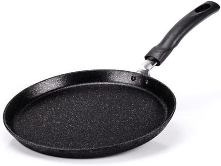 Pannenkoekenpan - Crêpe pan - Lekker koken - Artech Stone coating - 25 cm - Zwart