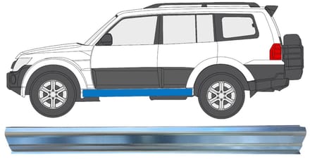 Reparatie dorpel voor Mitsubishi Pajero 2006-2021 / Links