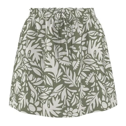 ESMARA Dames rok met linnen (Print, L (44/46))