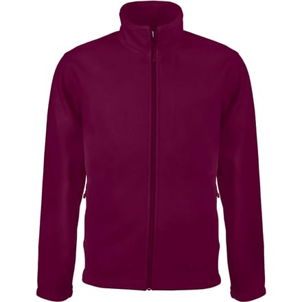 Kariban Microfleece met rits heren K911 - Wine - S
