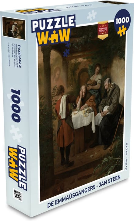 Puzzel De Emmaüsgangers - Jan Steen - Legpuzzel - Puzzel 1000 stukjes volwassenen