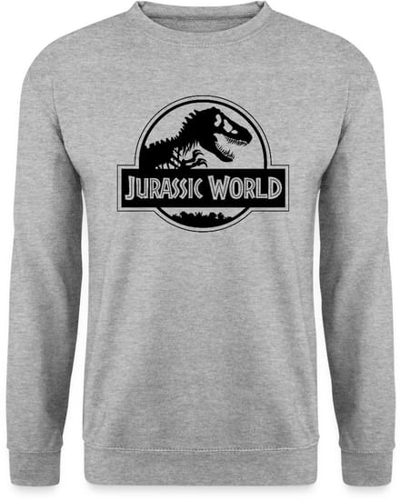 Jurassic World Klassiek Logo In Zwart Sweater Heren