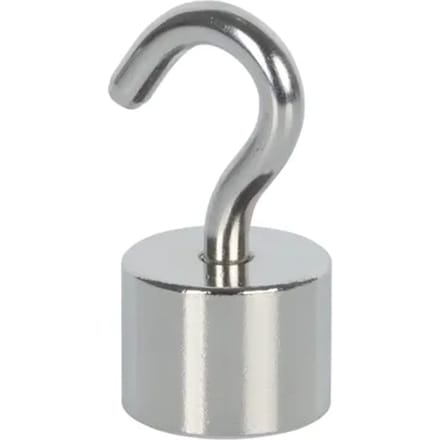 Fix-o-moll Magneet Met Haak - Rond - Neodymium - 20x41mm - 2 Stuks