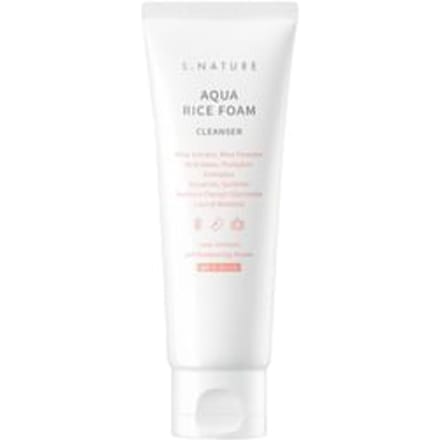 S.NATURE Aqua Rijst Schuimreiniger, 80ml (2,7 fl oz) white