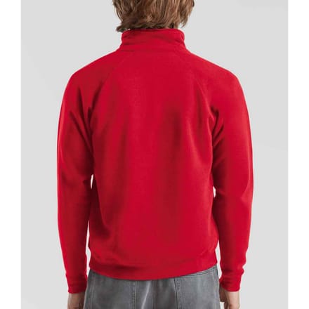 Fruit of the Loom Heren Premium Polycotton Sweatshirt (Rood)