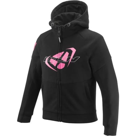 Ixon Touchdown Kid L Zwart Bright Roze Meisjes Textiele Motorjas - Jas
