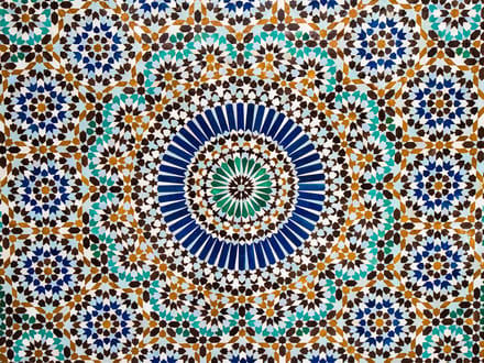 Placemat vinyl | Blue dream | 6 stuks