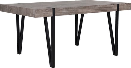 ADENA - Eettafel - Donkere houtkleur - 90 x 180 cm - MDF