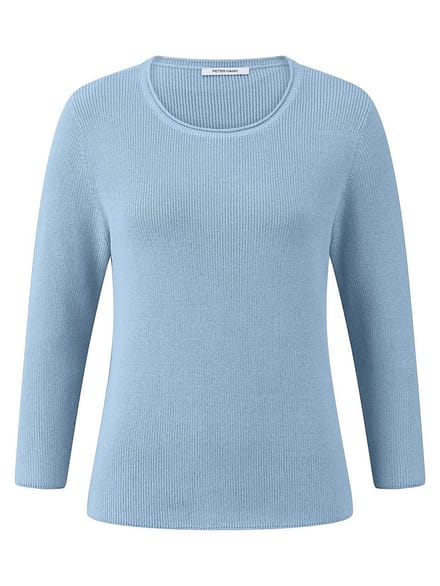 Trui ronde hals Van Peter Hahn blauw