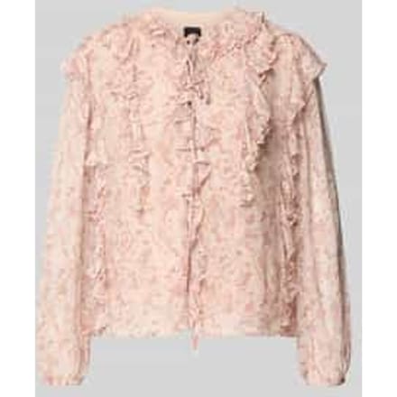regular fit blouse met lange mouwen van chiffon model 'C_BORMA'