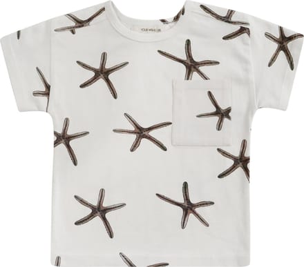 Your Wishes Starfish Emiel - Shortsleeve - Shirt - Meisjes & Jongens - Maat: 86