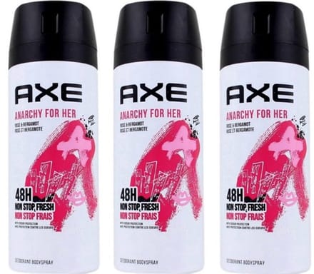 Axe Deodorant Anarchy For Her 150ml - Voordeelverpakking 3 stuks