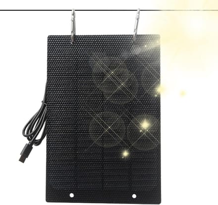 Zonnepaneel Oplader - Draagbare Lader - Outdoor Opladen - 50W Snelladen - Compact Formaat - Zwart