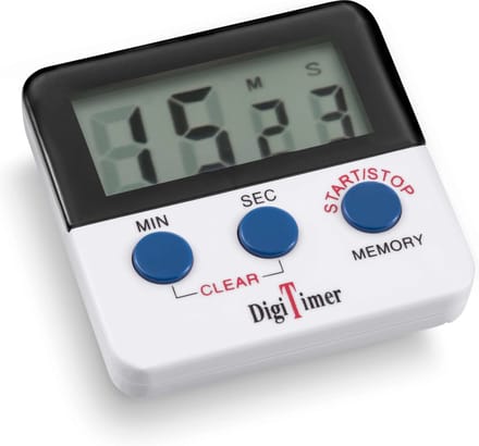 Déglon Digitale keukentimer – compact – multifunctioneel – wit – 6,5 cm