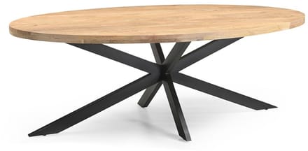 Benoa Eetkamertafelblad Ellips 25+25 240